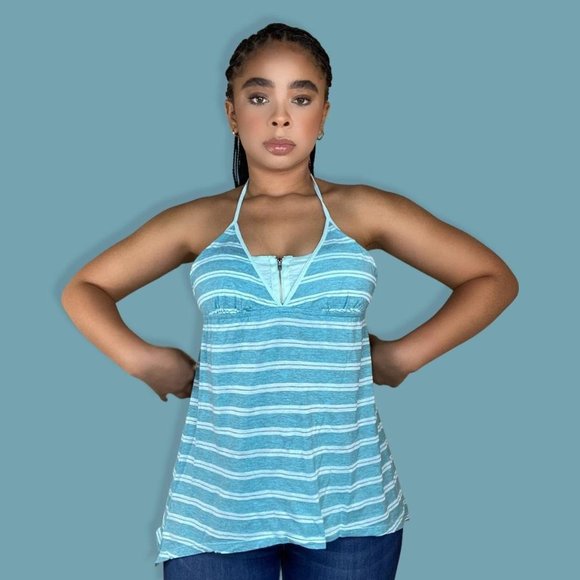 Striped Halter Top - Picture 2 of 4